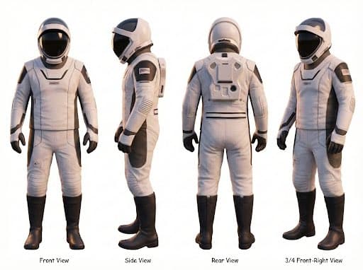 Character Sheet for 3D Model Generation — example 1