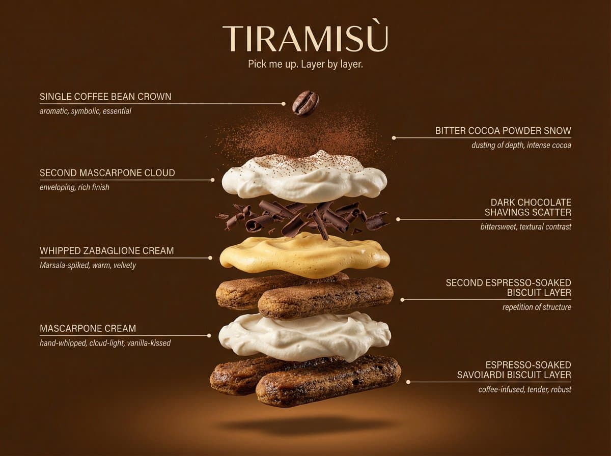 Hyperrealistic Exploded Ingredient Stack Diagram — example 4