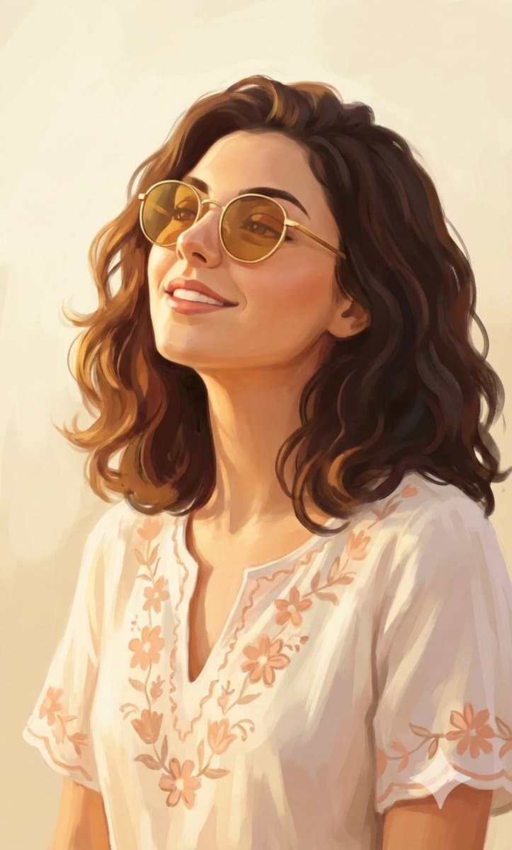 Painterly Portrait in Golden Hour Light — example 2