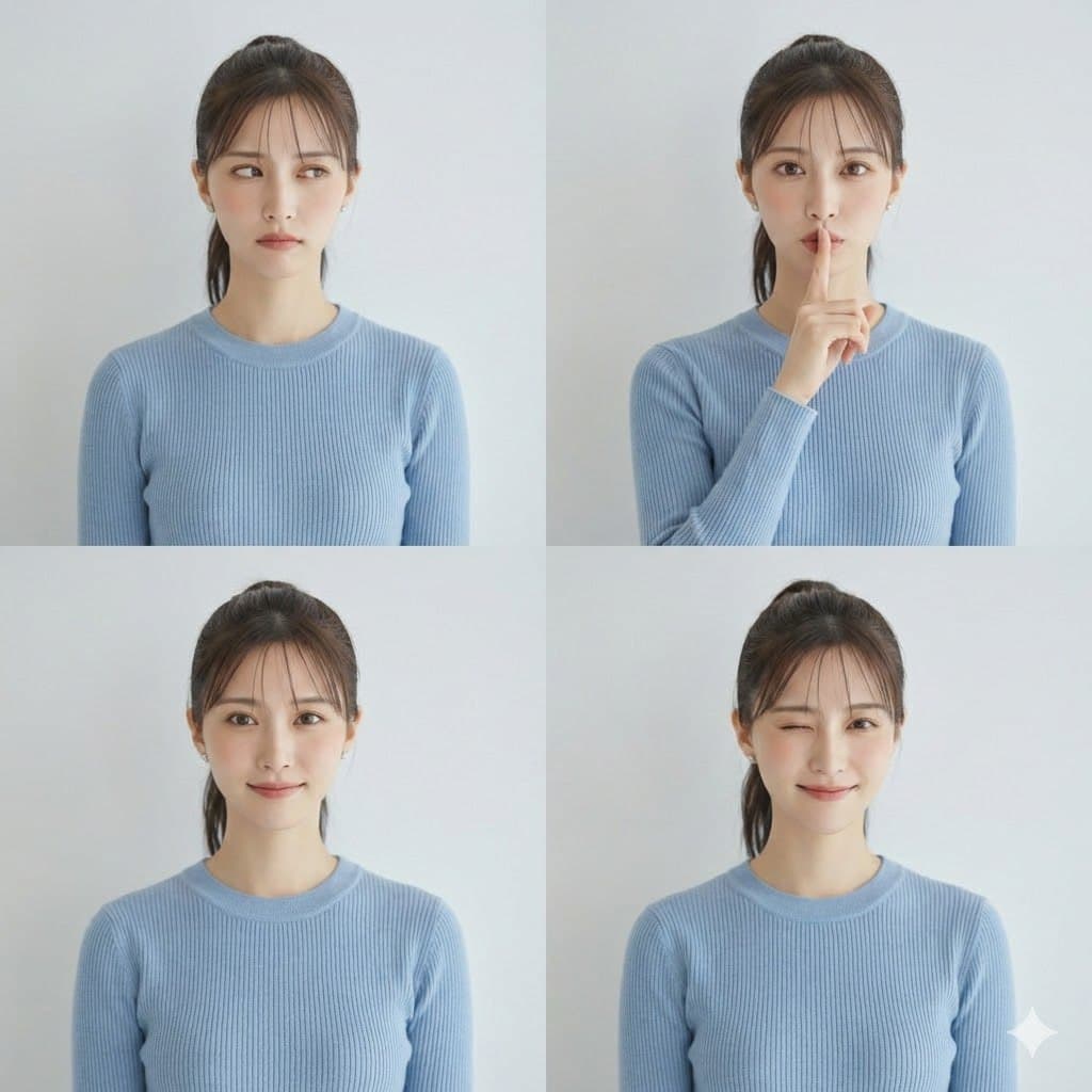 Nano Banana Pro Prompt: Changing Facial Expressions with Emojis — example 2