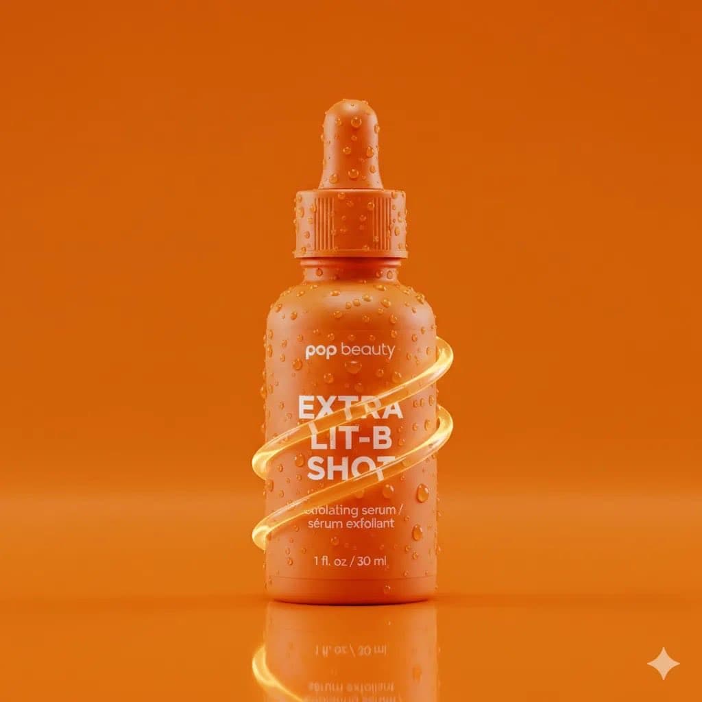 Product Photography Prompt: Orange Serum Bottle — example 1