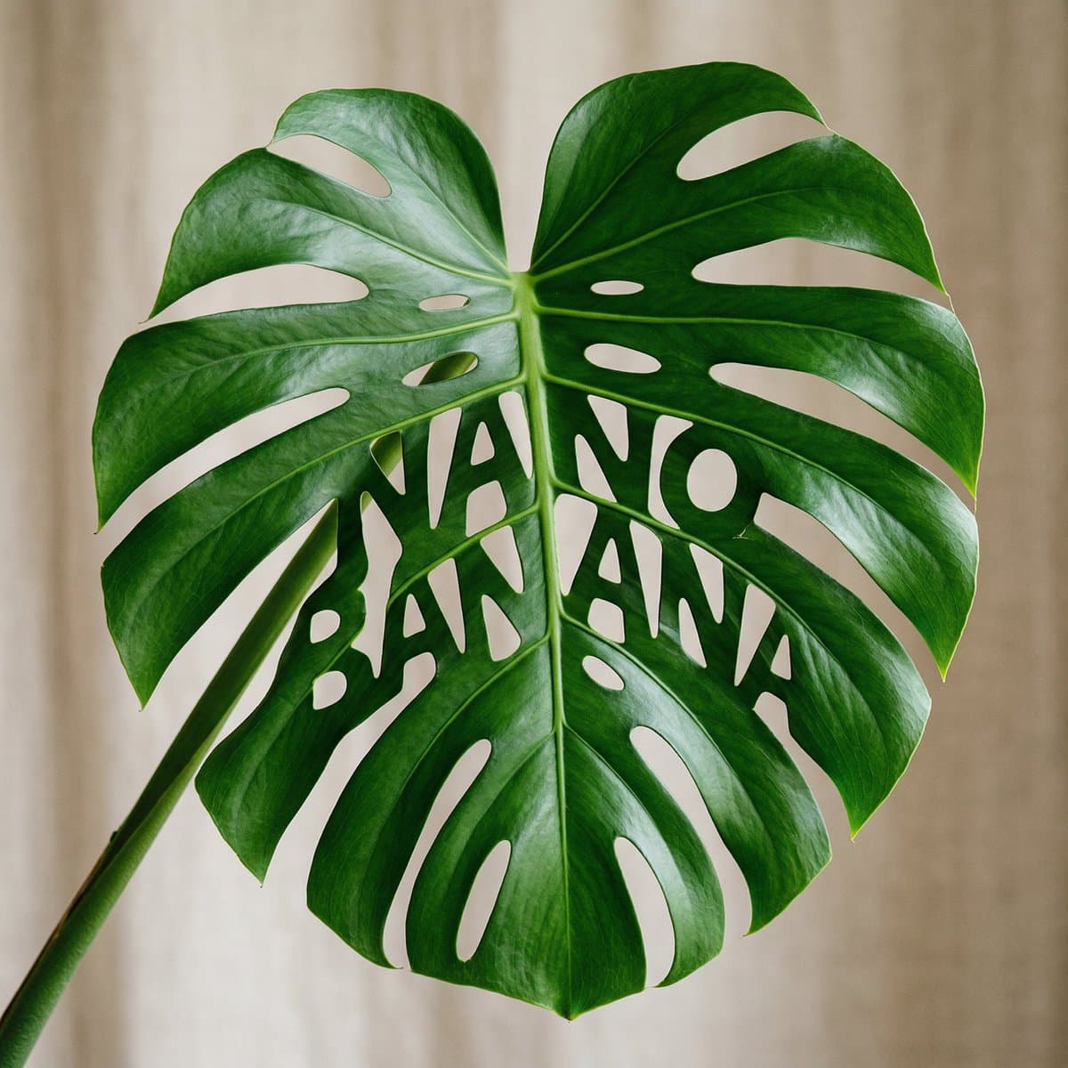 Monstera Leaf Logo Design — example 2