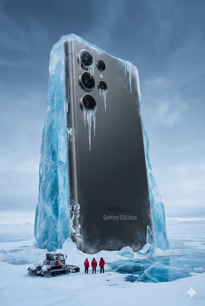 Giant Coca-Cola Can Monument in Arctic Ice — example 2