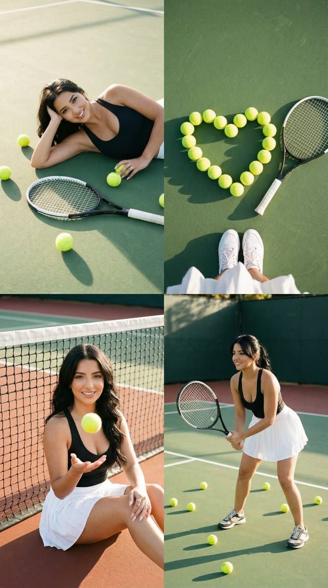 2x2 Tennis Editorial Grid Collage — example 1