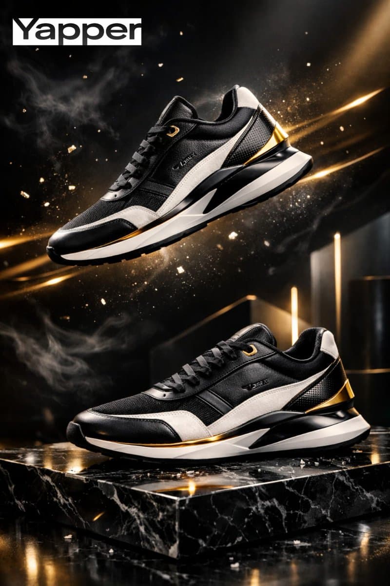 Luxury Sneaker Advertisement Photography — example 1