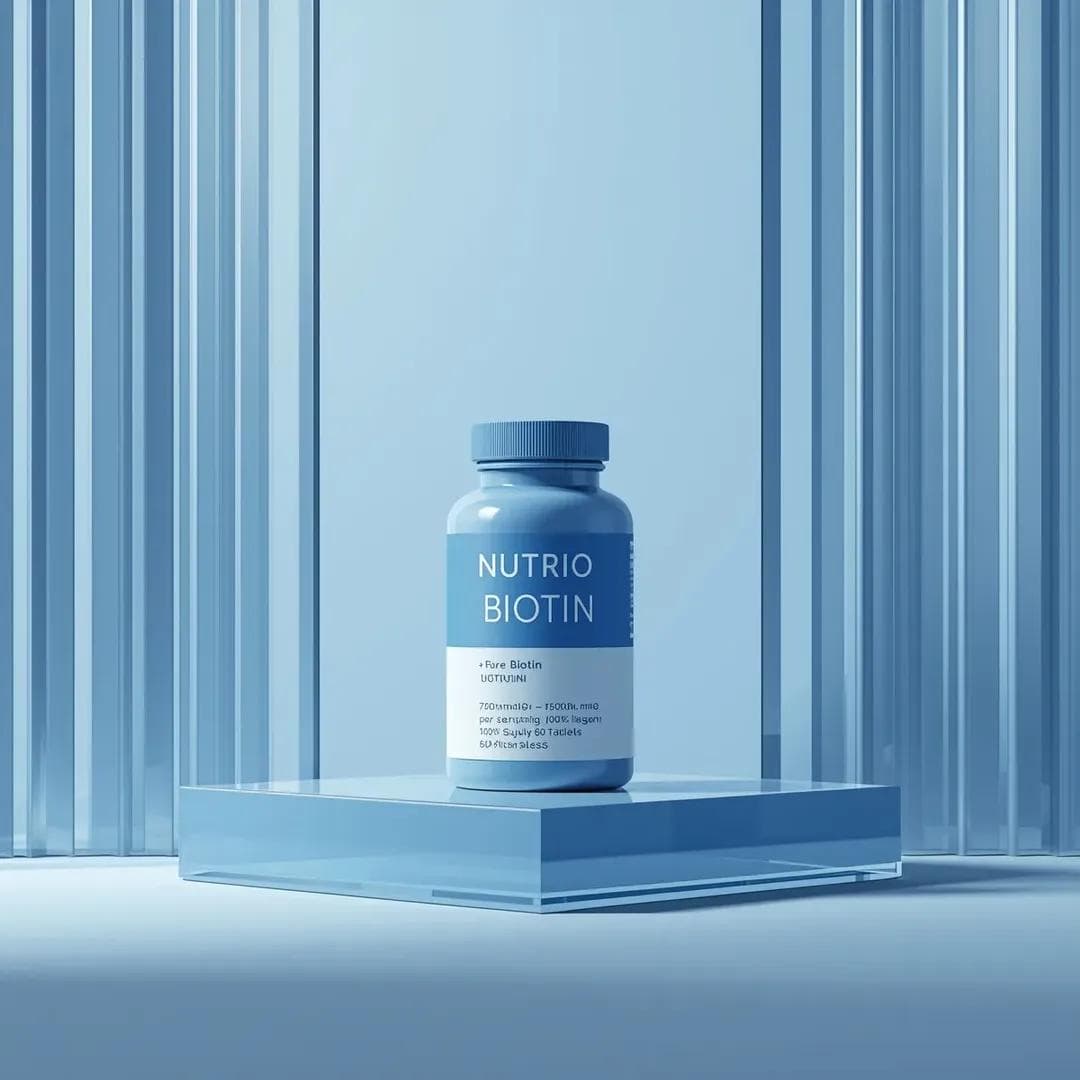 Minimalist Product Photography for Supplement Container — example 2