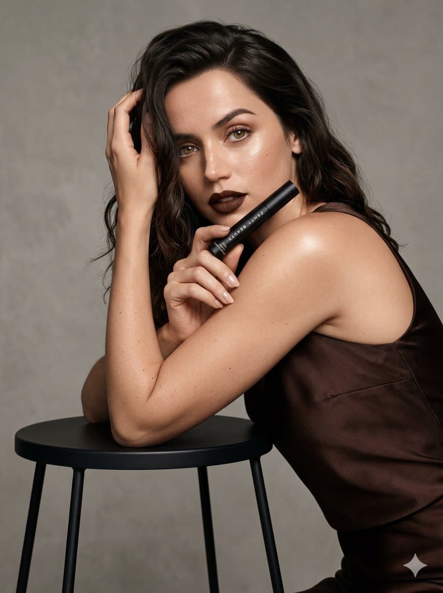 Ana de Armas Fenty Beauty Ad Prompt — example 1