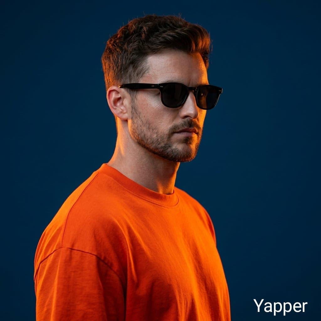 Ultra-Realistic Portrait with Neon Rim Lighting — example 1