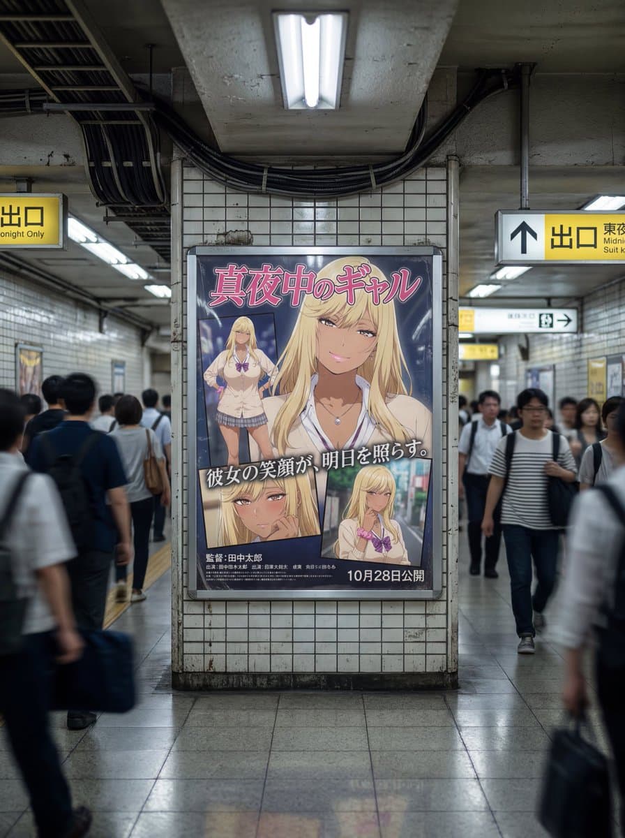 Subway Ad Poster Prompt for Character Image Generation (Portfolio Style)