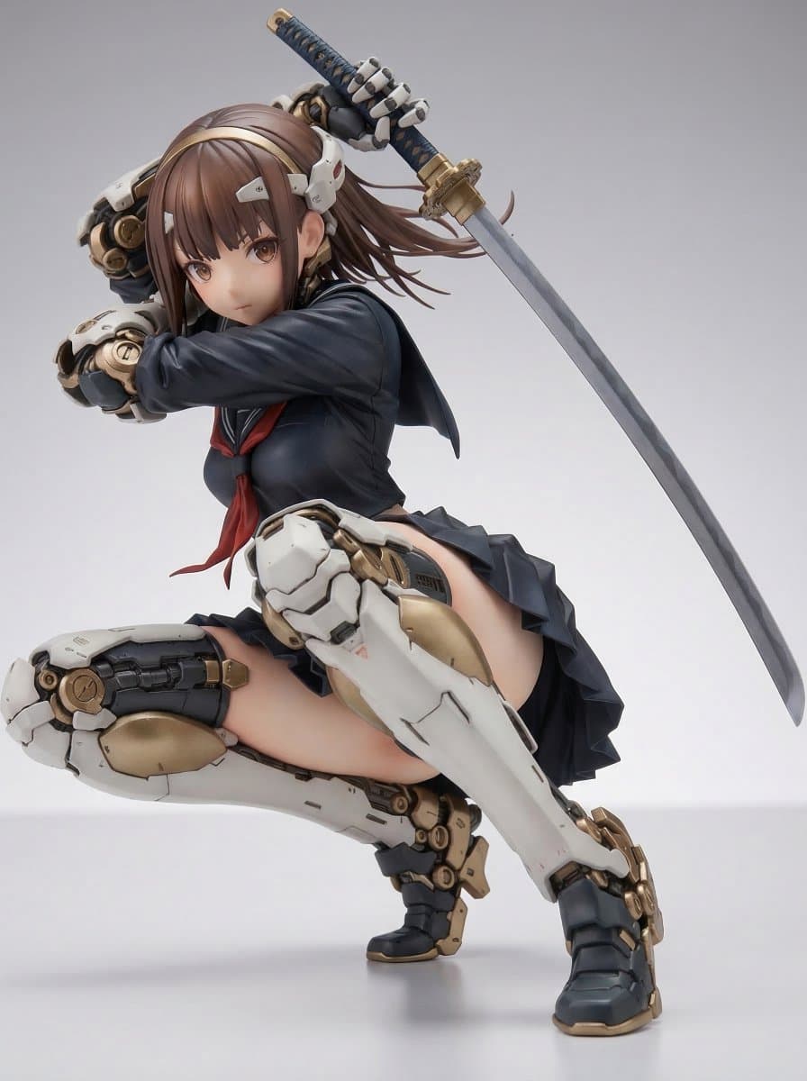 Samurai Mecha Girl Figure — example 1