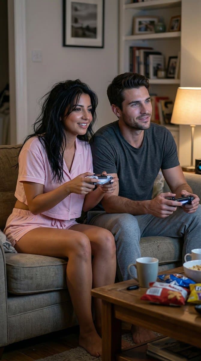 Realistic Gaming Couple Portrait Prompt for Nano Banana 2 — example 1