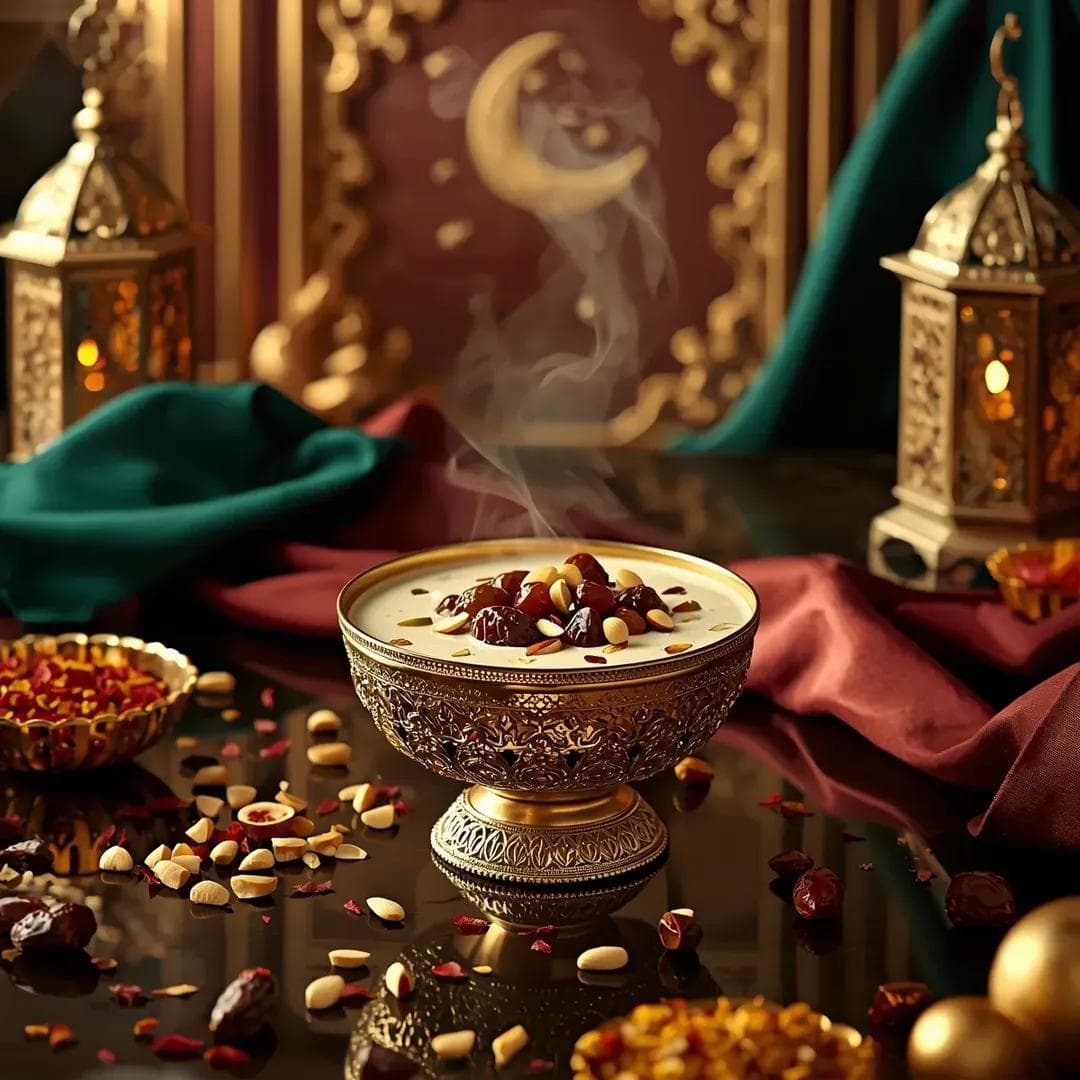 Ultra-Realistic Luxury Sheer Khurma Food Photography — example 4