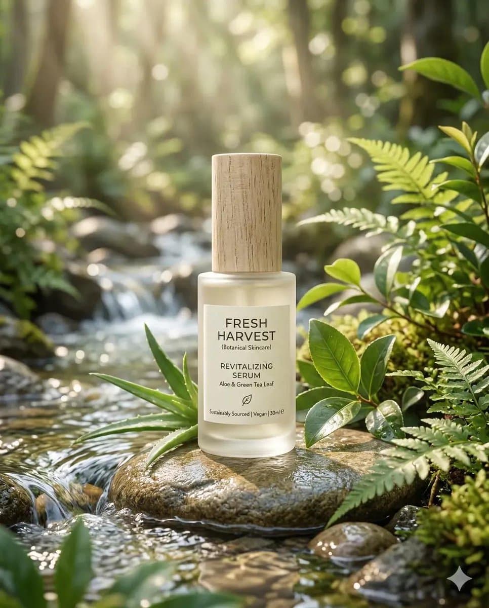 Eco-Friendly Skincare Product Photography — example 1