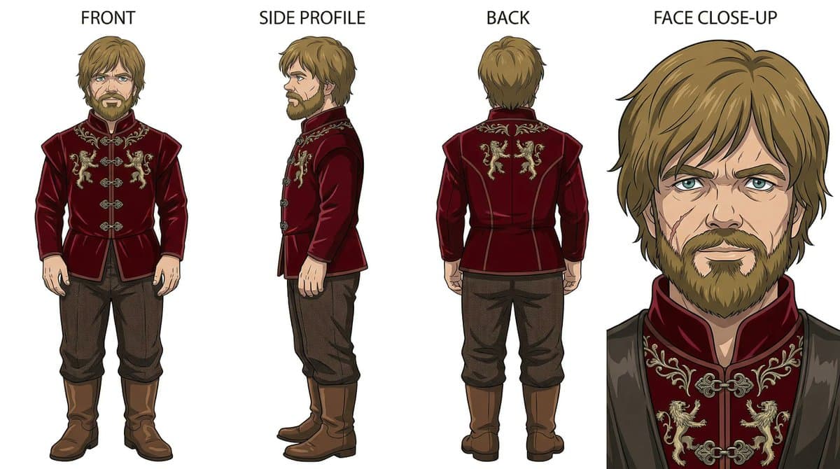 Ghibli x Game of Thrones Character Prompts — example 3