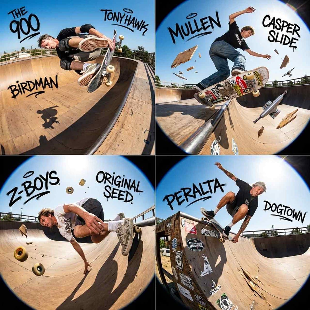 90s Skate Magazine Style Skateboarder Grid Prompt for Nano Banana — example 1