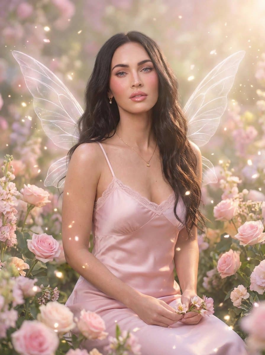 Dreamy Fairy Editorial Portrait in a Secret Garden — example 2