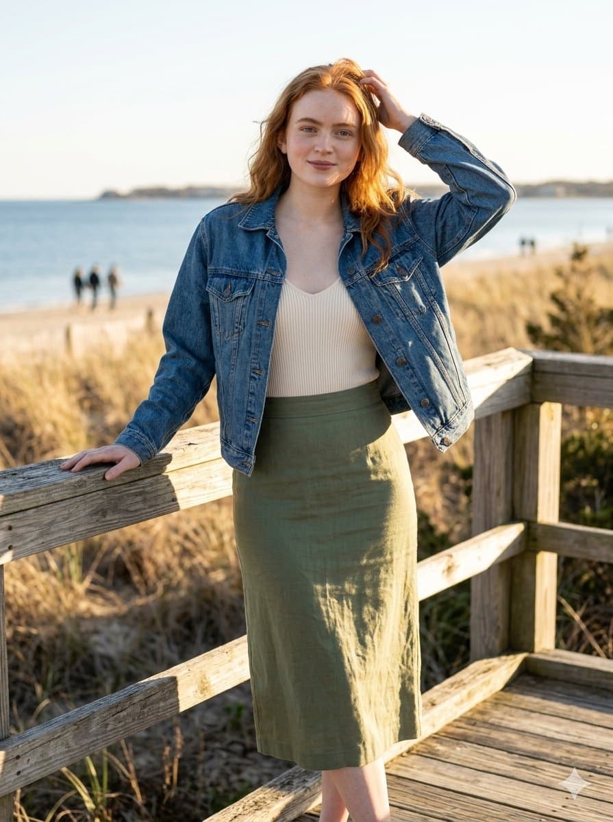 Golden Hour Portrait on a Boardwalk β example 2