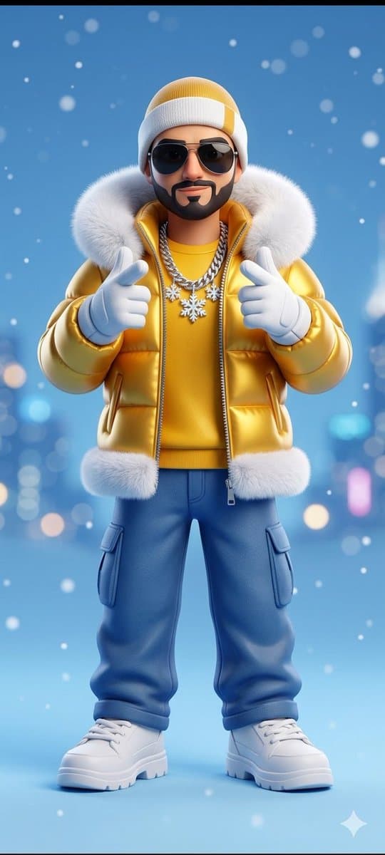 Stylized 3D Cartoon Man in Streetwear — example 2