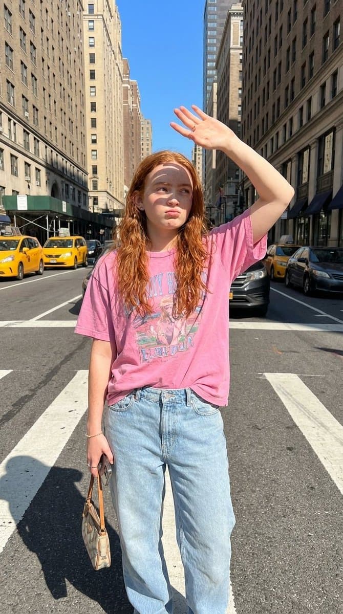 NYC Street Fashion Editorial Prompt with Harsh Sunlight — example 1