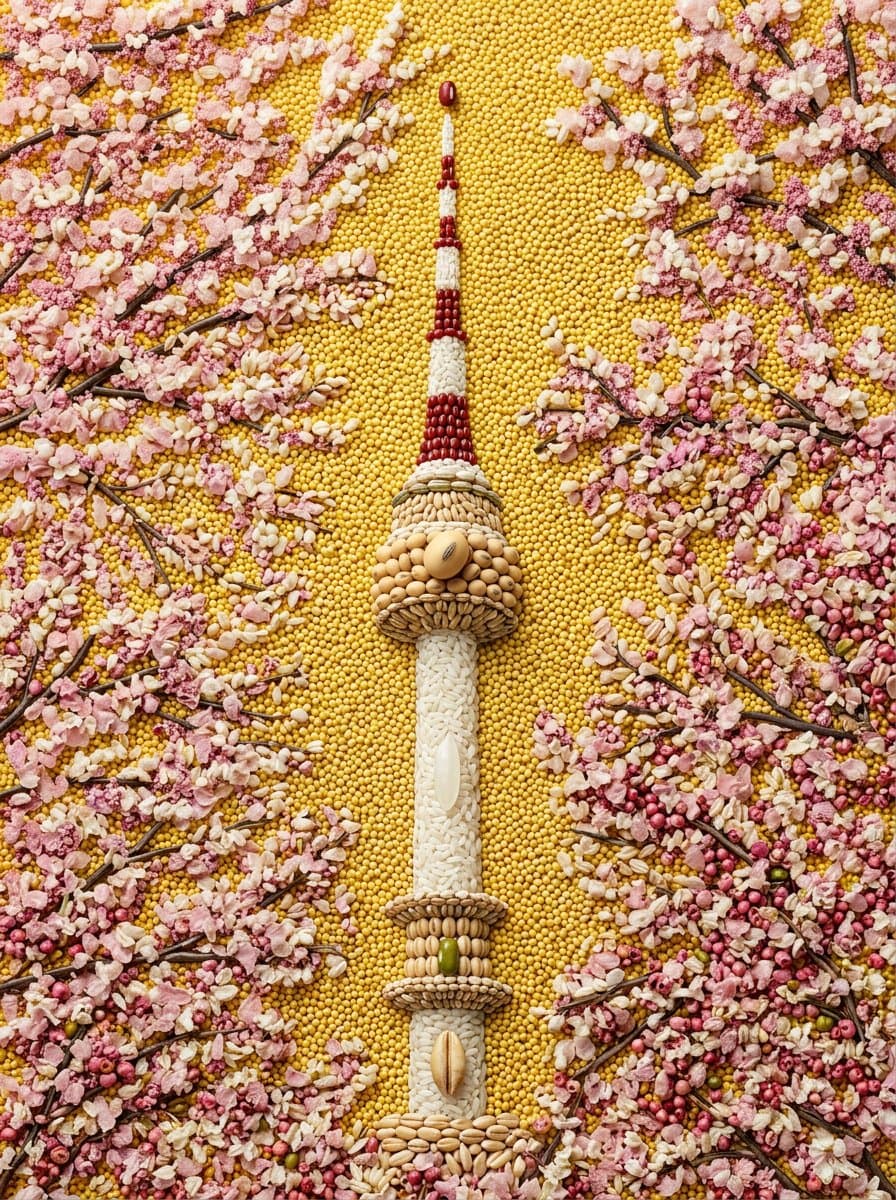 Maximalist Grain Art Prompt for Nano Banana 2 — example 1