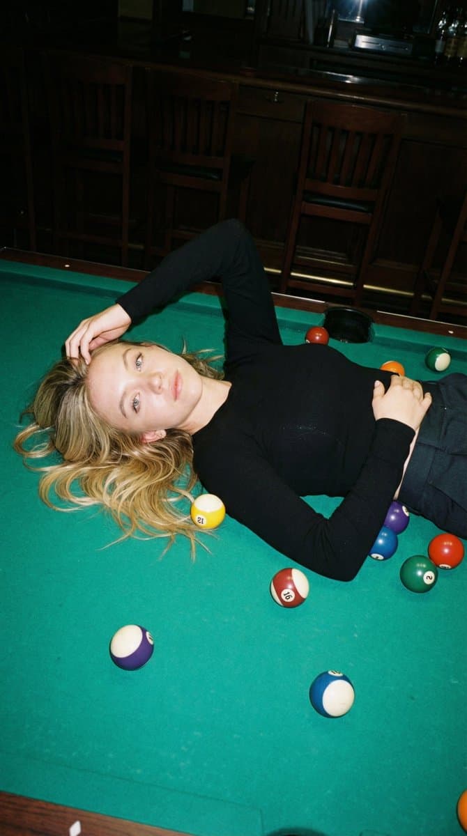 Editorial Nightlife Candid on a Billiards Table — example 1