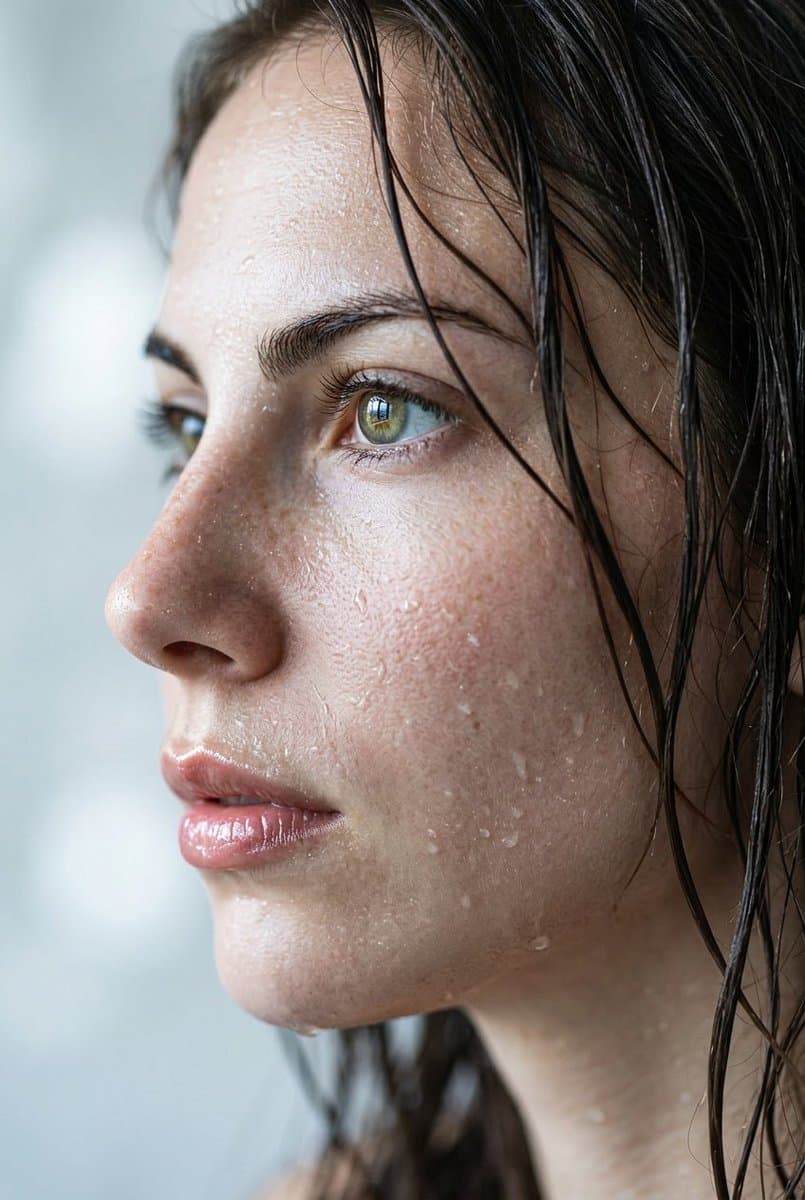 Extreme Wet Close-up Portrait — example 1