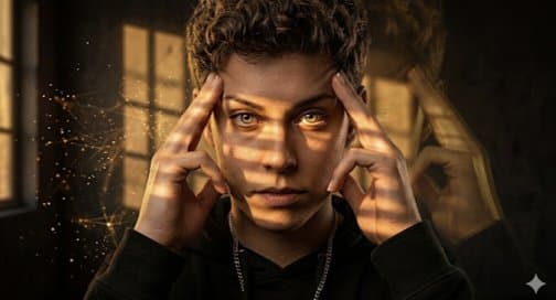 Chiaroscuro Psychic Concentration Portrait — example 1