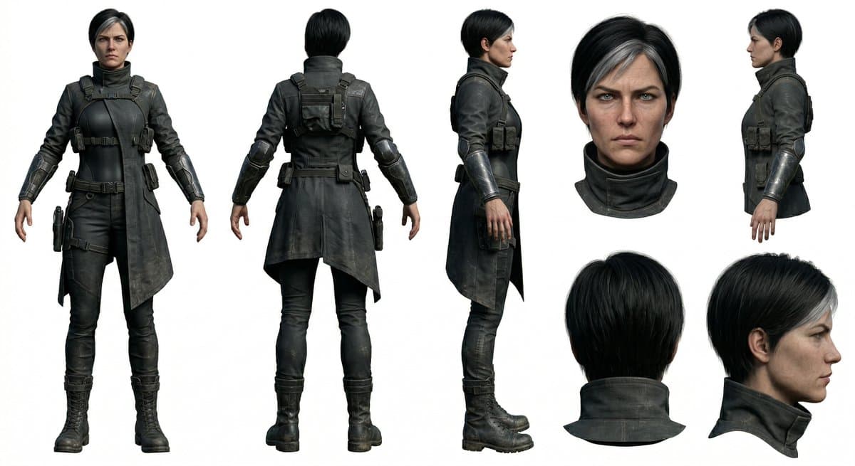 Photoreal Character Reference Sheet Prompt for Nano Banana Pro