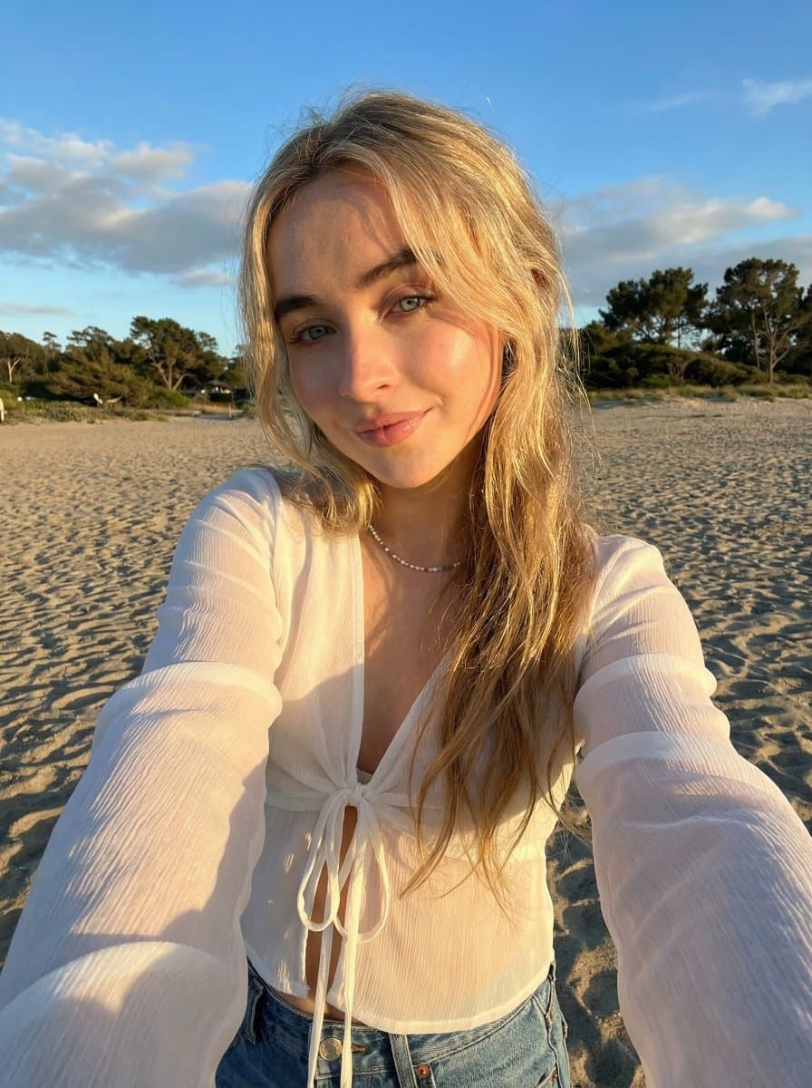 Golden Hour Beach Selfie Prompt — example 2