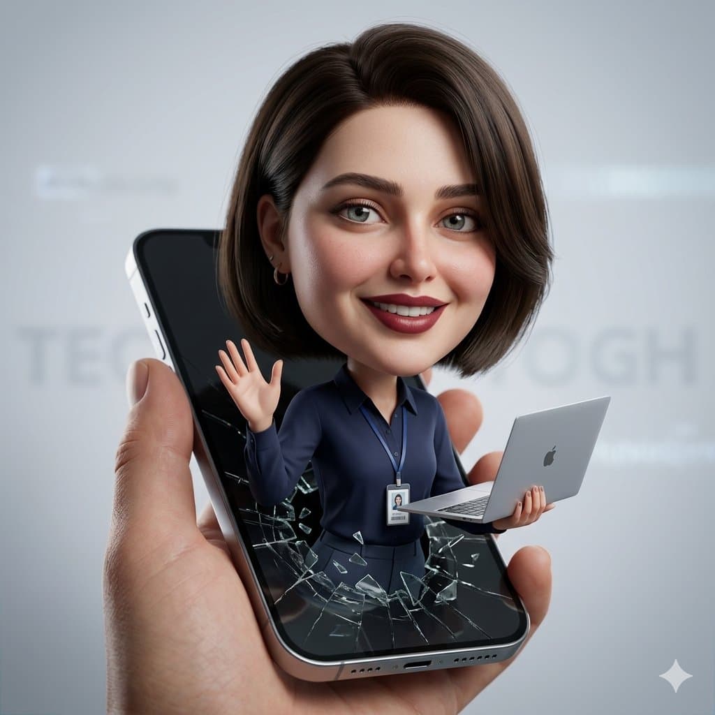 3D Caricature from Uploaded Face โ example 1