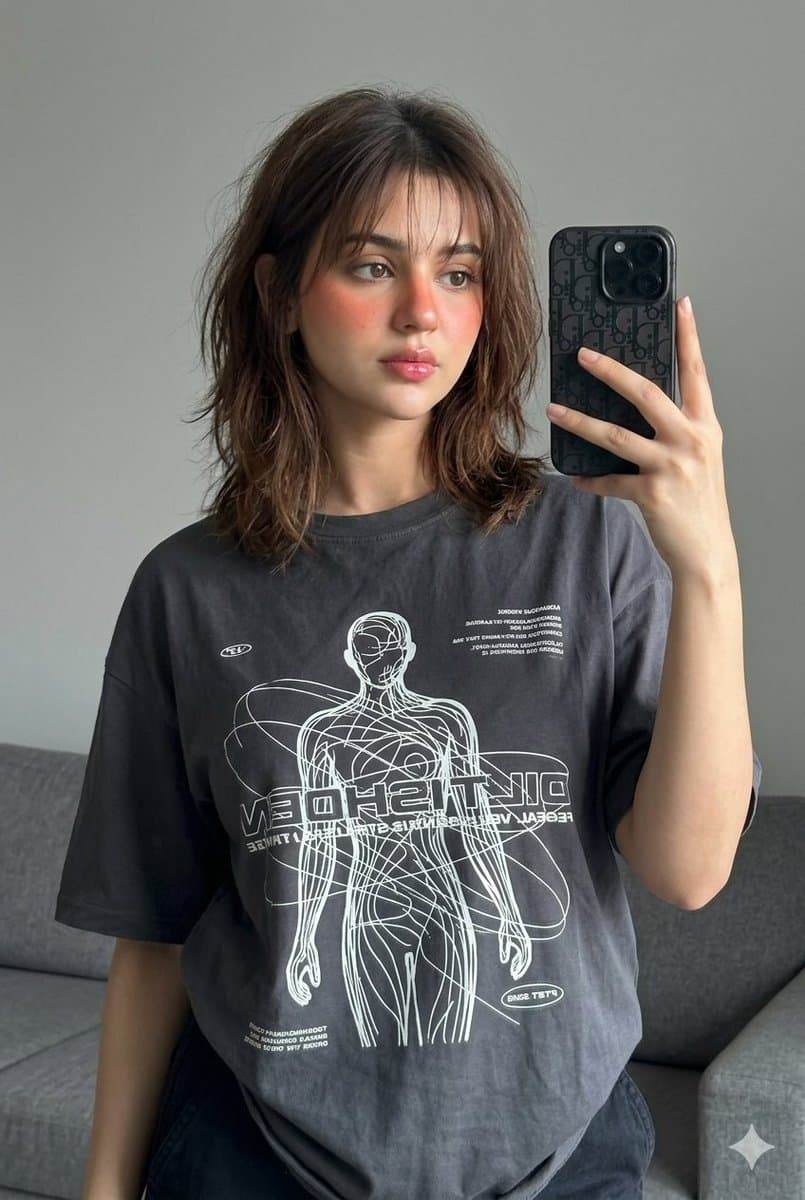 Editorial Mirror Selfie Edit — example 1