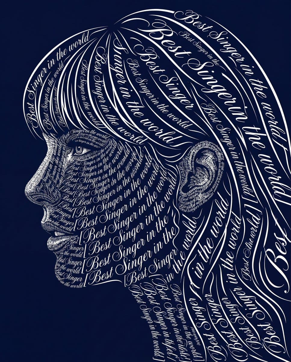 Typographic Art Portrait — example 4