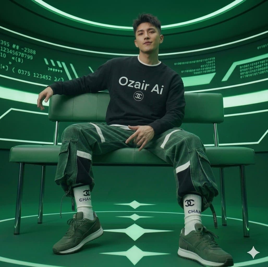 Futuristic Studio Portrait — example 1