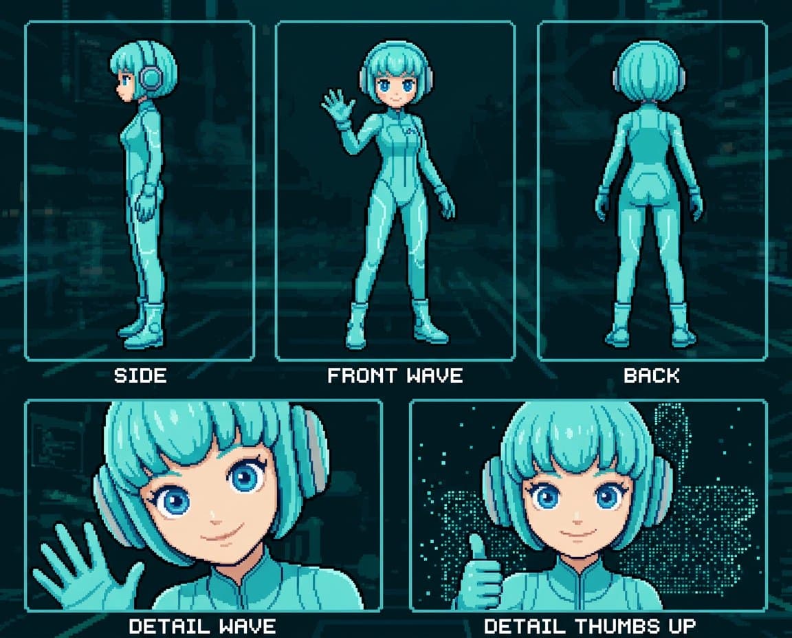 Retro 8-Bit Game Aesthetic Prompt — example 1