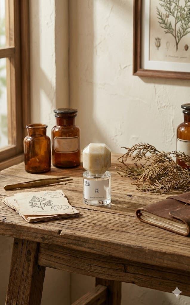 Perfume promo with niche Le Labo-like feel — example 4