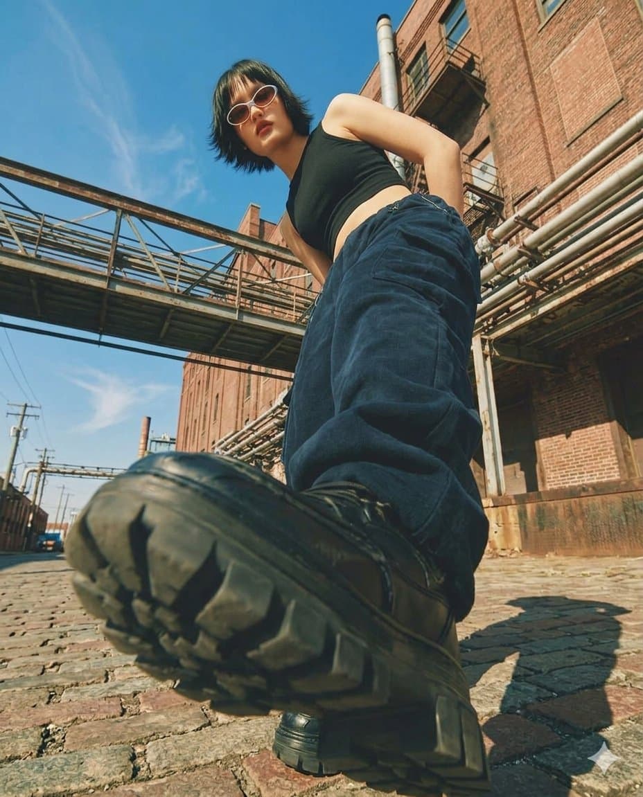 Cinematic Industrial Fashion Prompts — example 1