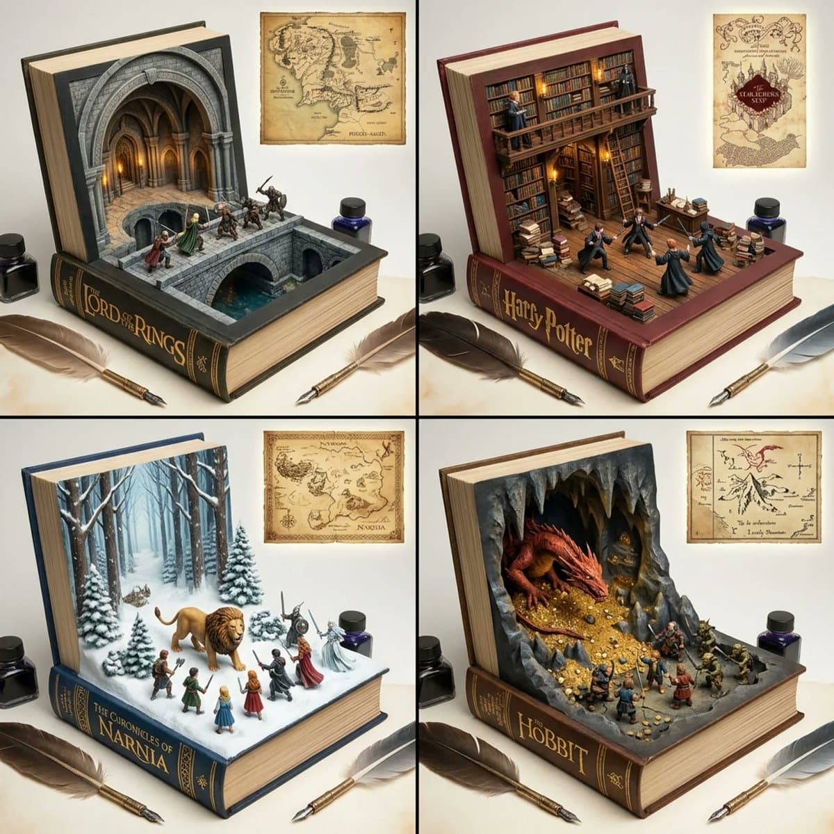 Magical Book Visualization Grid — example 1
