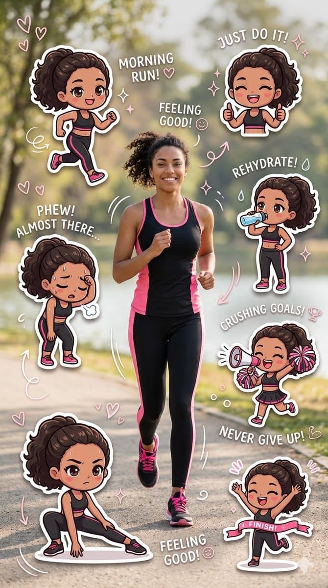 Fitness Journey Digital Collage — example 1