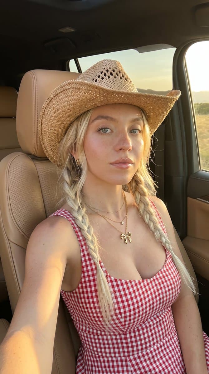 Golden Hour SUV Selfie
