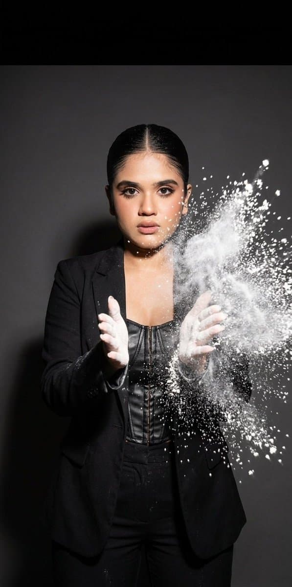 Flour Explosion Action Photography — example 1