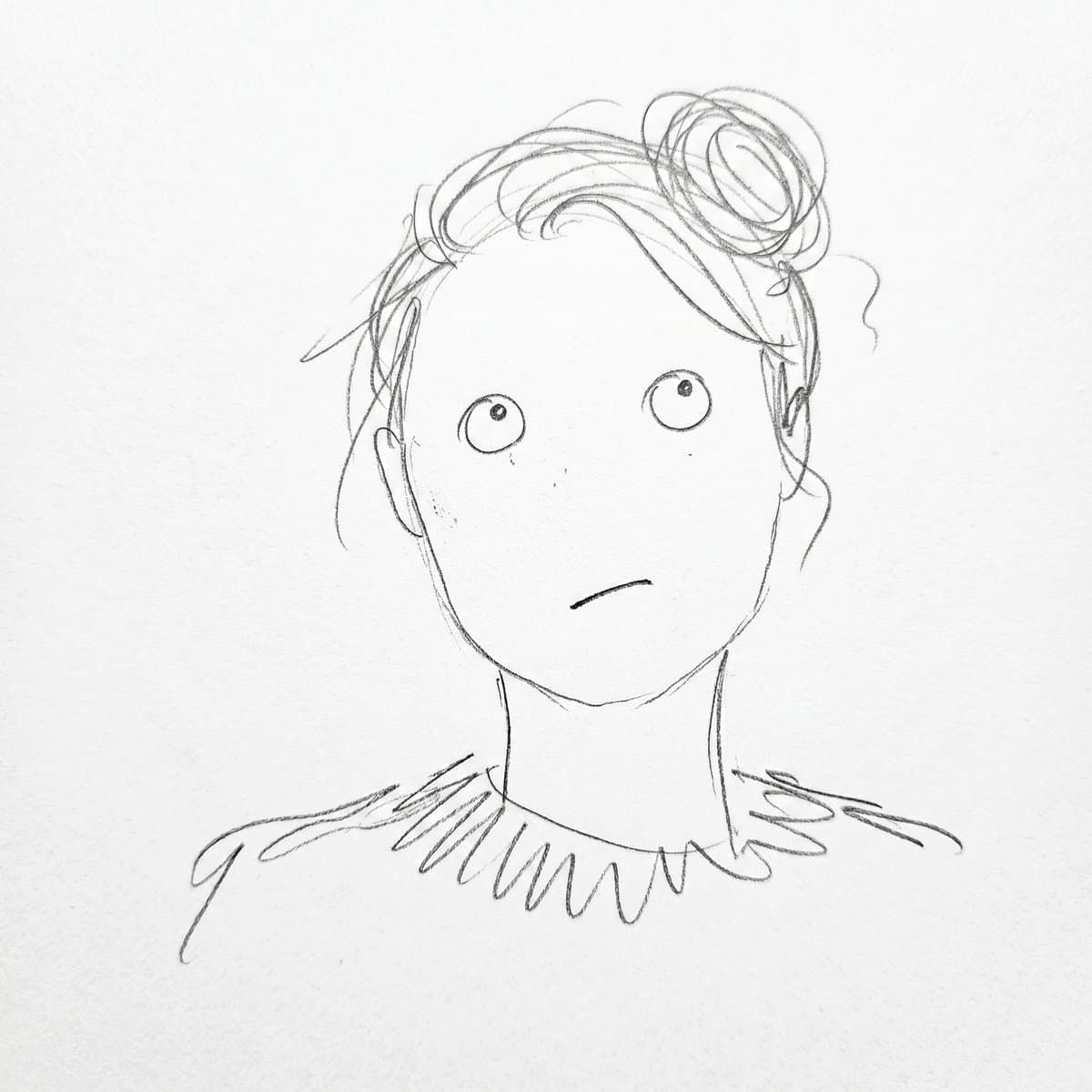 Minimalist Abstract Pencil Drawing โ example 1