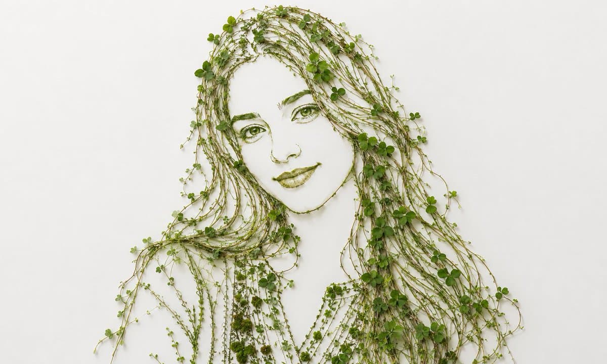 Minimalist Botanical Wall Art Portrait — example 3