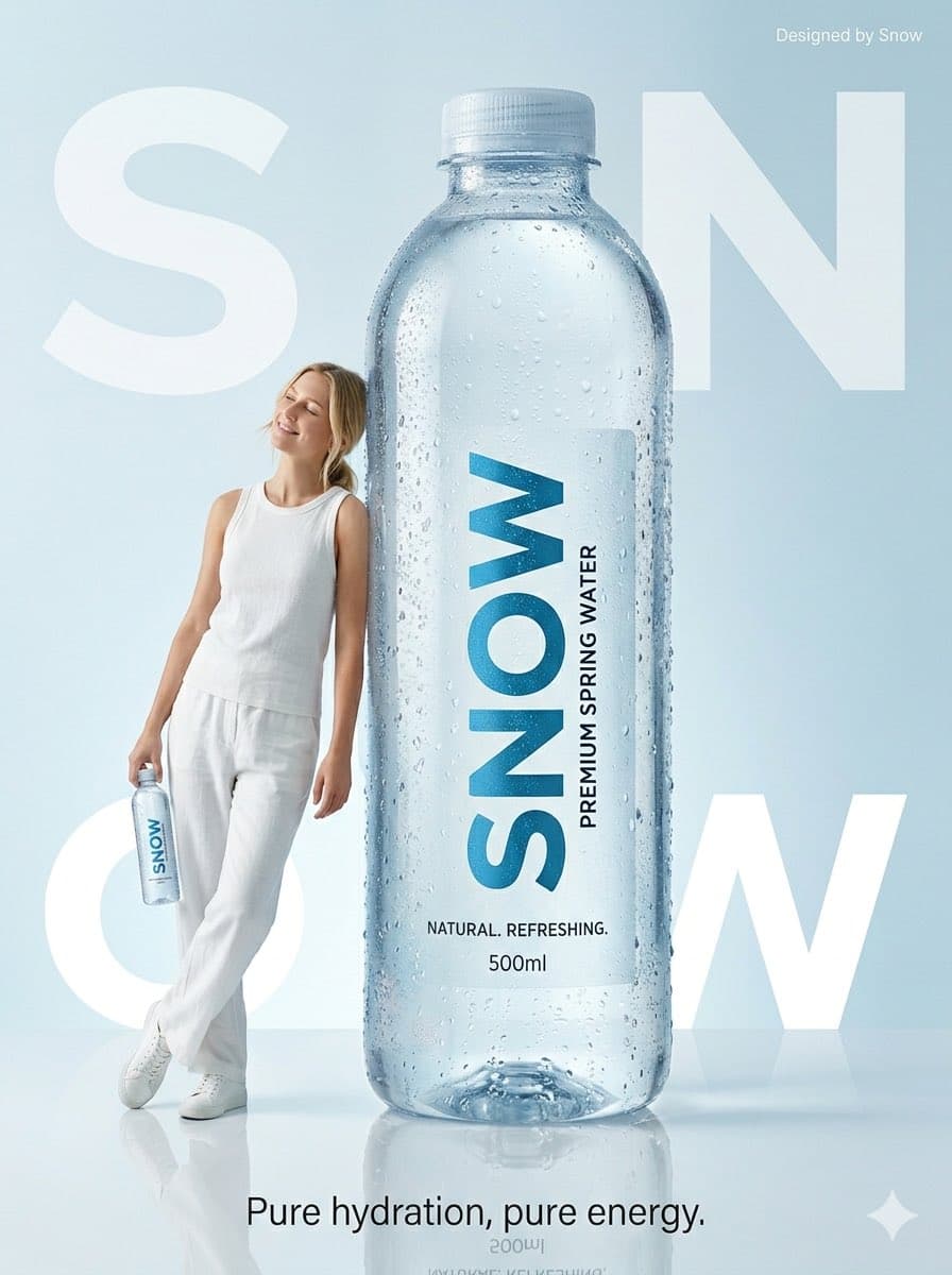 Minimalist Water Commercial Photography — example 1