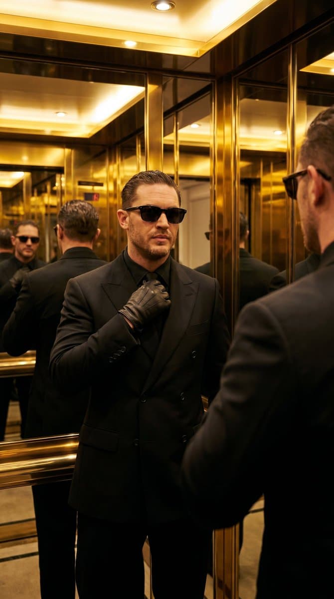 Luxury Hotel Elevator Portrait — example 1