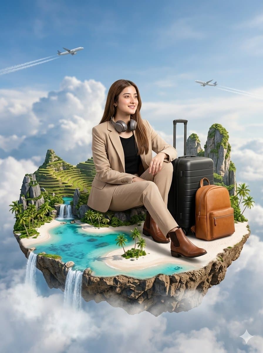 Floating Philippines Island Travel Portrait β example 1
