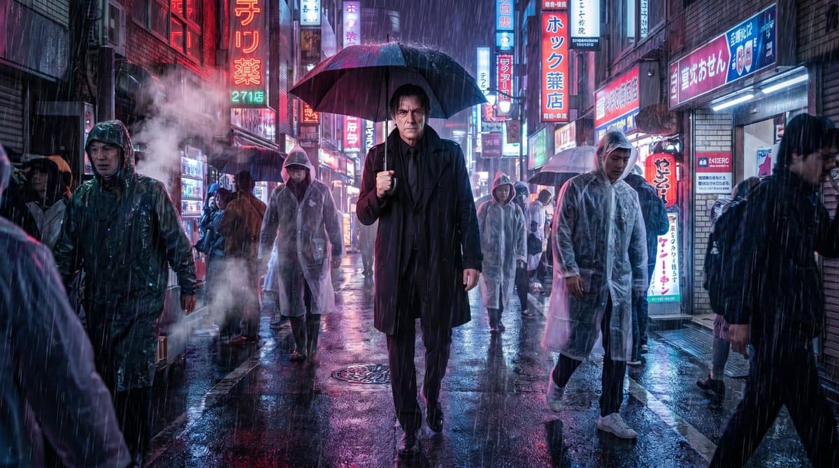 Vampire Detective Cyberpunk Scene — example 2