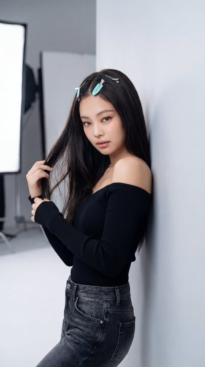 Korean Studio Fashion Portrait — example 1