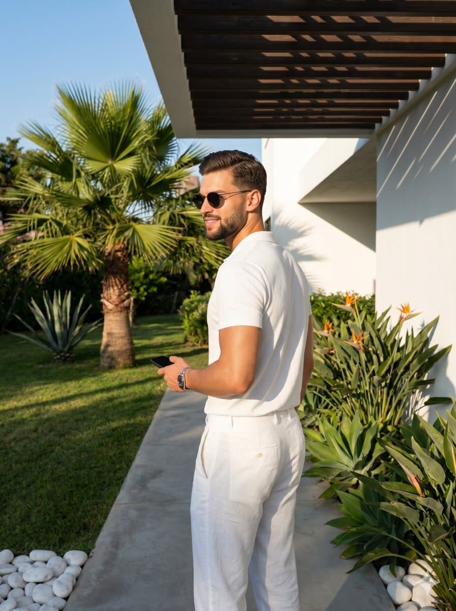 Mediterranean Vacation Portrait — example 1