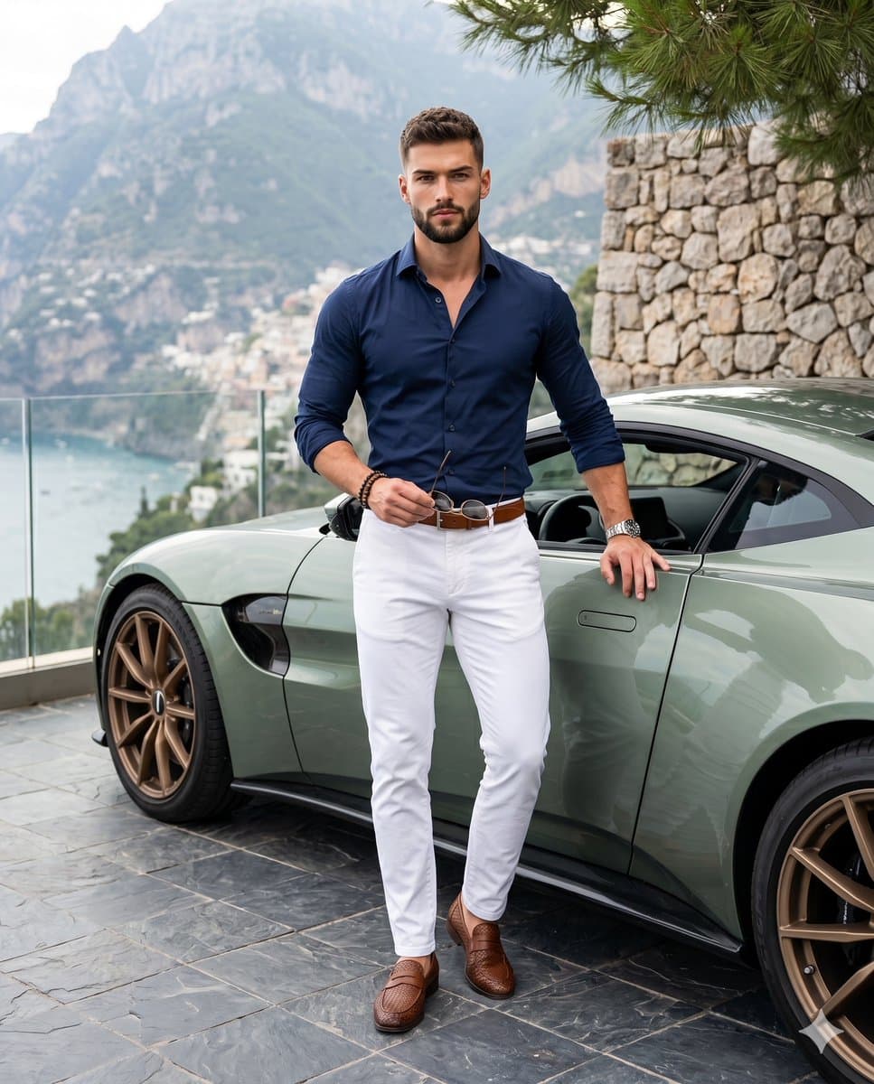 Luxury Automotive Lifestyle Male Portrait — example 1