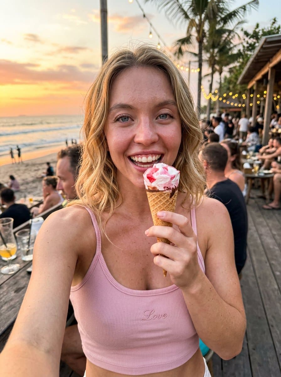Candid Smartphone Vacation Selfie ā example 2